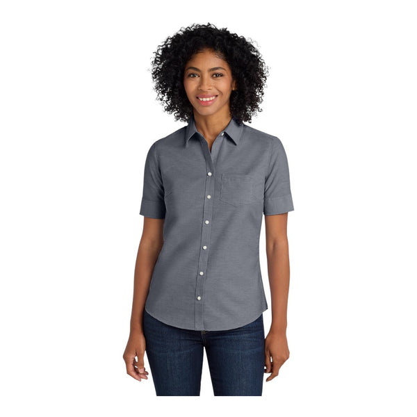 Port Authority L659 Women's Short Sleeve SuperPro Oxford Shirt