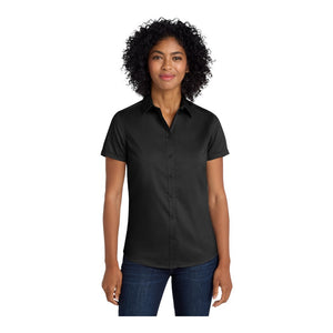 Port Authority L664 Women's Short Sleeve SuperPro Twill Shirt - 