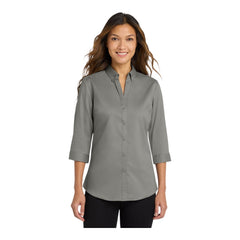 Port Authority L665 Women's 3/4-Sleeve SuperPro Twill Shirt - 