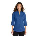 Port Authority L665 Women's 3/4-Sleeve SuperPro Twill Shirt