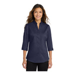 Port Authority L665 Women's 3/4-Sleeve SuperPro Twill Shirt