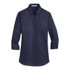 Port Authority L665 Women's 3/4-Sleeve SuperPro Twill Shirt