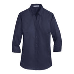 Port Authority L665 Women's 3/4-Sleeve SuperPro Twill Shirt