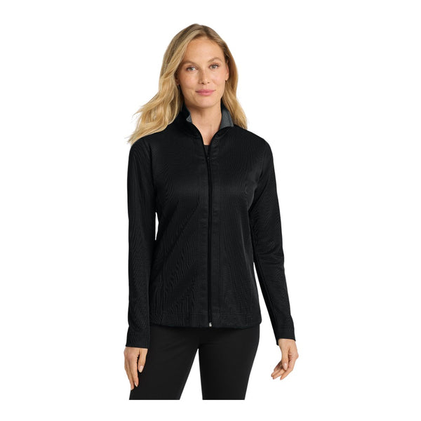 Port Authority L805 Women's Vertical Texture Full-Zip Jacket