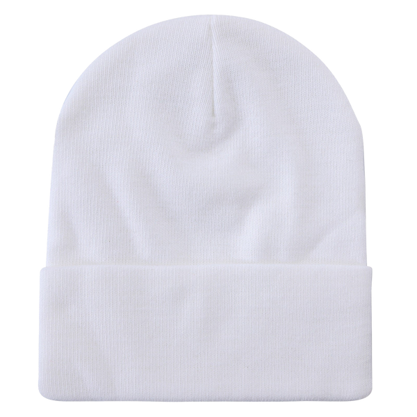Unbranded Long Knit Beanie, Blank Knit Cap