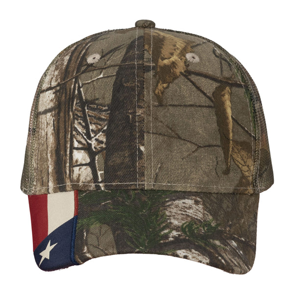 Kati LC350M Camo Woven USA Flag Mesh Cap