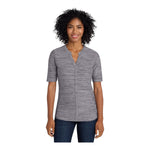 Port Authority LK583 Women's Stretch Heather Open Neck Top