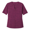 Port Authority LK583 Women's Stretch Heather Open Neck Top