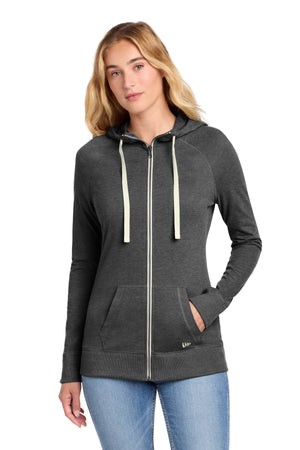 New Era LNEA122 Women's Sueded Cotton Blend Full-Zip Hoodie - 