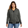 New Era LNEA503 Women's French Terry Baseball Full-Zip