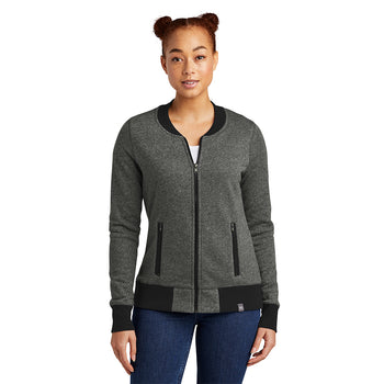 New Era LNEA503 Women's French Terry Baseball Full-Zip