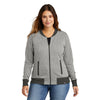 New Era LNEA503 Women's French Terry Baseball Full-Zip