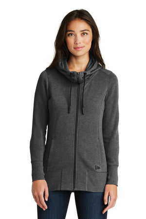 New Era LNEA511 Women's Tri-Blend Fleece Full-Zip Hoodie - 