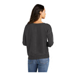 Port & Company LPC098V Women's Beach Wash® Garment-Dyed V-Neck Sweatshirt