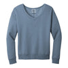 Port & Company LPC098V Women's Beach Wash® Garment-Dyed V-Neck Sweatshirt