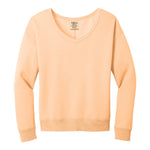 Port & Company LPC098V Women's Beach Wash® Garment-Dyed V-Neck Sweatshirt