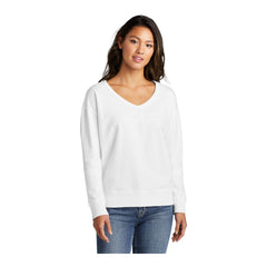 Port & Company LPC098V Women's Beach Wash® Garment-Dyed V-Neck Sweatshirt - 