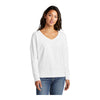 Port & Company LPC098V Women's Beach Wash® Garment-Dyed V-Neck Sweatshirt