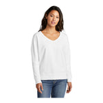 Port & Company LPC098V Women's Beach Wash® Garment-Dyed V-Neck Sweatshirt