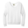Port & Company LPC098V Women's Beach Wash® Garment-Dyed V-Neck Sweatshirt