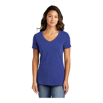 Port & Company LPC099V Women's Beach Wash® Garment-Dyed V-Neck Tee