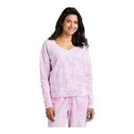 Port & Company LPC140V Women's Beach Wash® Cloud Tie-Dye V-Neck Sweatshirt