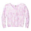 Port & Company LPC140V Women's Beach Wash® Cloud Tie-Dye V-Neck Sweatshirt