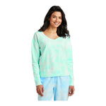 Port & Company LPC140V Women's Beach Wash® Cloud Tie-Dye V-Neck Sweatshirt