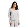 Port & Company LPC140V Women's Beach Wash® Cloud Tie-Dye V-Neck Sweatshirt