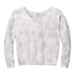 Port & Company LPC140V Women's Beach Wash® Cloud Tie-Dye V-Neck Sweatshirt