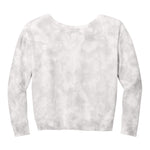 Port & Company LPC140V Women's Beach Wash® Cloud Tie-Dye V-Neck Sweatshirt