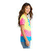 Port & Company LPC147V Women's Tie-Dye V-Neck Tee