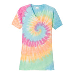 Port & Company LPC147V Women's Tie-Dye V-Neck Tee