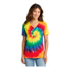 Port & Company LPC147V Women's Tie-Dye V-Neck Tee