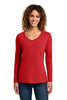 Port & Co LPC450VLS Women's Long Sleeve Fan Favorite V-Neck Tee