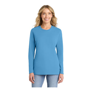 Port & Company LPC54LS Women's Long Sleeve Core Cotton Tee - 