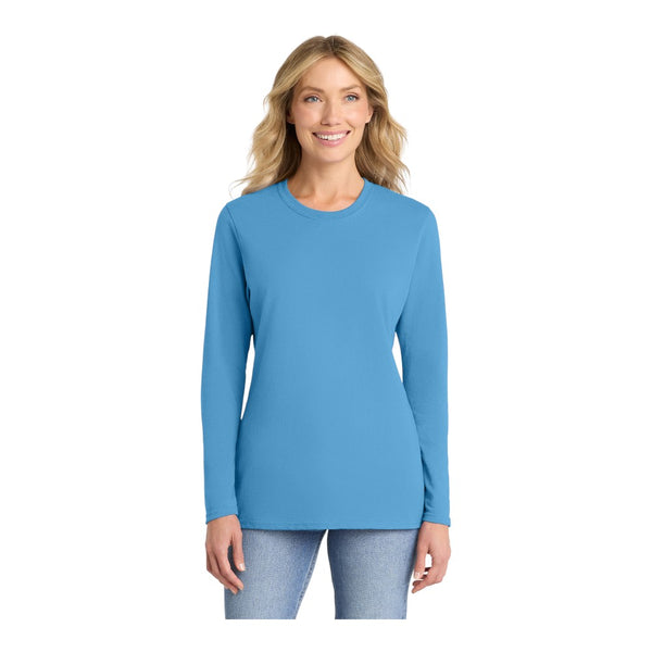 Port & Company LPC54LS Women's Long Sleeve Core Cotton Tee