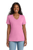 Port & Co LPC54V Women's Core Cotton V-Neck Tee