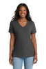 Port & Co LPC54V Women's Core Cotton V-Neck Tee