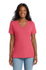 Port & Co LPC54V Women's Core Cotton V-Neck Tee