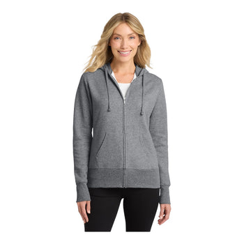 Port & Company LPC78ZH Women's Core Fleece Full-Zip Hooded Sweatshirt