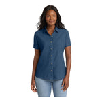 Port & Company LSP11 Women's Short Sleeve Value Denim Shirt