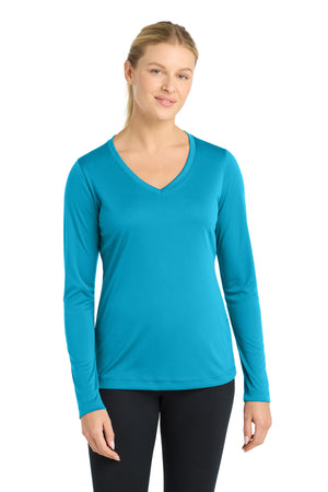 Sport-Tek LST353LS Women's Long Sleeve PosiCharge Competitor V-Neck Tee - 