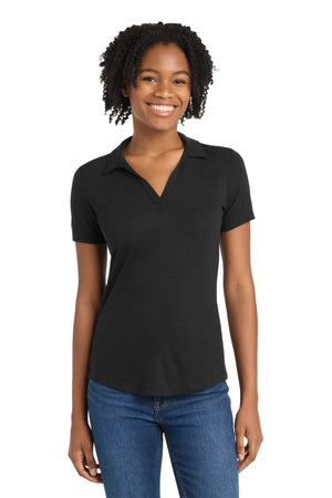 Sport-Tek LST405 Women's PosiCharge Tri-Blend Wicking Polo - 