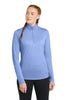 Sport-Tek LST407 Women's PosiCharge Tri-Blend Wicking 1/4-Zip Pullover