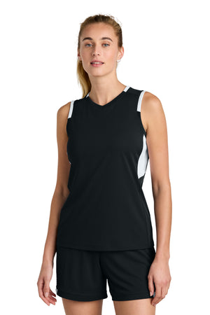 Sport-Tek LST441 Women's Club Sleeveless V-Neck - 
