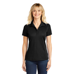 Sport-Tek LST650 Ladies Micropique Sport-Wick Polo - Black - 