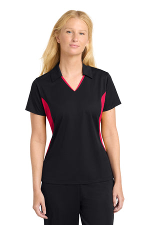 Sport-Tek LST655 Women's Side Blocked Micropique Sport-Wick Polo - 