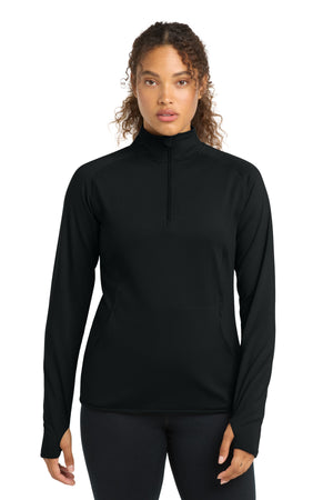 Sport-Tek LST850 Women's Sport-Wick Stretch 1/4-Zip Pullover - 