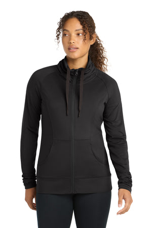 Sport-Tek LST852 Women's Sport-Wick Stretch Full-Zip Jacket - 